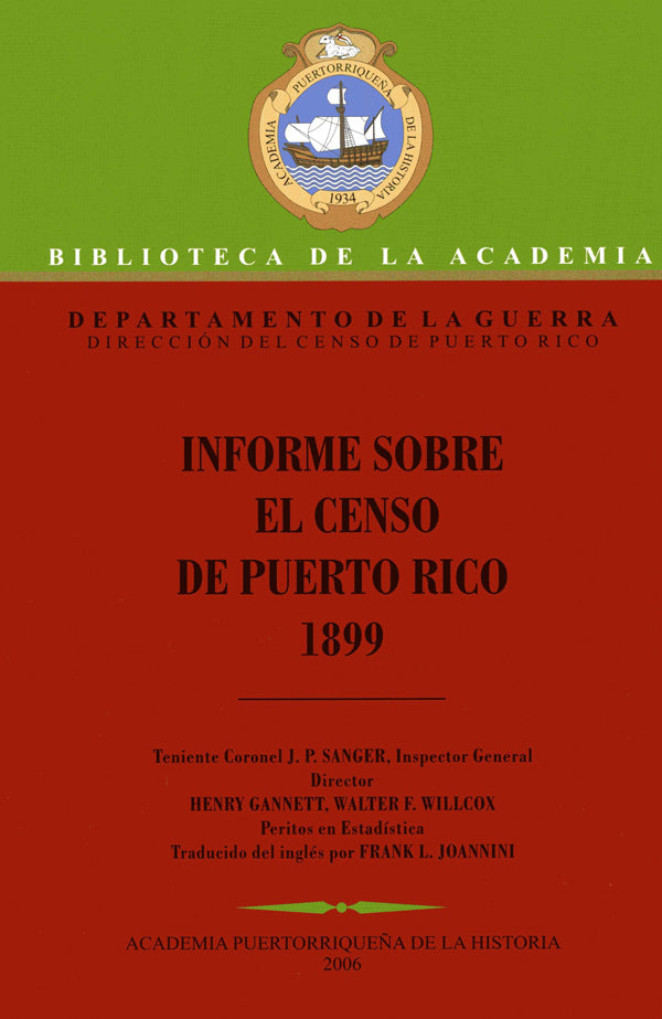 Informe sobre el Censo de Puerto Rico 1899